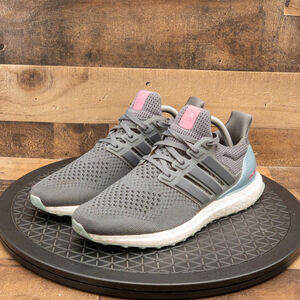 ADIDAS ULTRABOOST 1.0 GREY PINK FUSION WOMENS ATHLETIC SHOES RUNNING GYM SZ 9.5